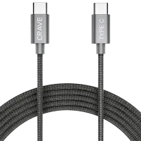 Кабель для телефона CRVBACASL101 CRAVE USB Type-C + USB Type-C 1 м/ Серый photo 2