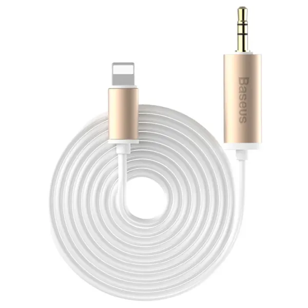 Cablu audio Baseus Lightning + 3.5 mm 1.2 m/ Gold photo 2