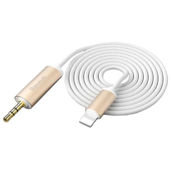 Cablu audio Baseus Lightning + 3.5 mm 1.2 m/ Gold photo 3