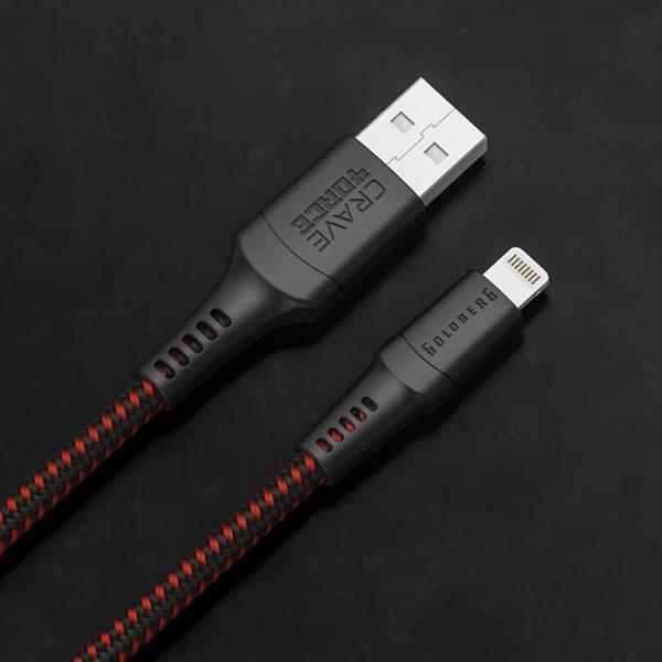 Кабель для телефона 4ORCE CRAVE USB Type-A + Lightning 1.2 м/ Черный photo 2