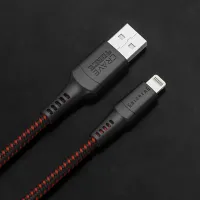 Cablu pentru telefon 4ORCE CRAVE USB Type-A + Lightning 1.2 m/ Black photo 2