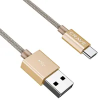 Кабель для телефона CRVBACG101 CRAVE USB Type-A + USB Type-C 1 м/ Золото photo 4