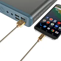 Кабель для телефона CRVBACG101 CRAVE USB Type-A + USB Type-C 1 м/ Золото photo 5