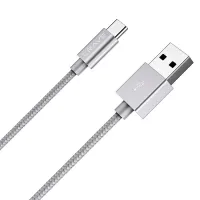 Кабель для телефона CRVBACG102 CRAVE USB Type-A + USB Type-C 1 м/ Серебристый photo 2