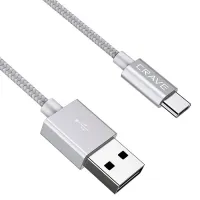 Кабель для телефона CRVBACG102 CRAVE USB Type-A + USB Type-C 1 м/ Серебристый photo 4