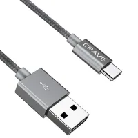 Кабель для телефона CRVBACG103 CRAVE USB Type-A + USB Type-C 1 м/ Серый photo 3