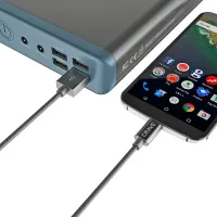 Кабель для телефона CRVBACG103 CRAVE USB Type-A + USB Type-C 1 м/ Серый photo 4