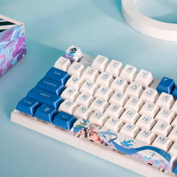 Tastatură Varmilo VEA87 Lovebirds-I Cherry MX Silent Red Multicolor Cu fir/ White photo 2