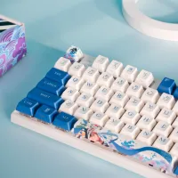 Tastatură Varmilo VA87M Lovebirds-I Cherry MX Silent Red Cu fir/ White photo 4