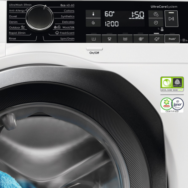 Mașină de spălat Electrolux EW8F249PS 9 kg / 1400 rpm / White photo 5 Mașină de spălat Electrolux EW8F249PS 9 kg / 1400 rpm / White photo 5