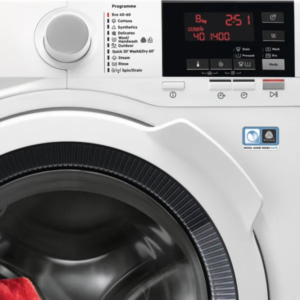 Mașină de spălat cu uscător AEG L7WBGO48W 8 kg / 1400 rpm / White photo 4