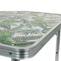 Садовый стол Royokamp Camping Table Jungle Квадратный/ Серебристый Зелёный photo 5