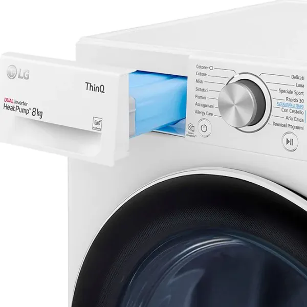 Mașină de uscat rufe LG RH80V3AV6N 8 kg/ White photo 8