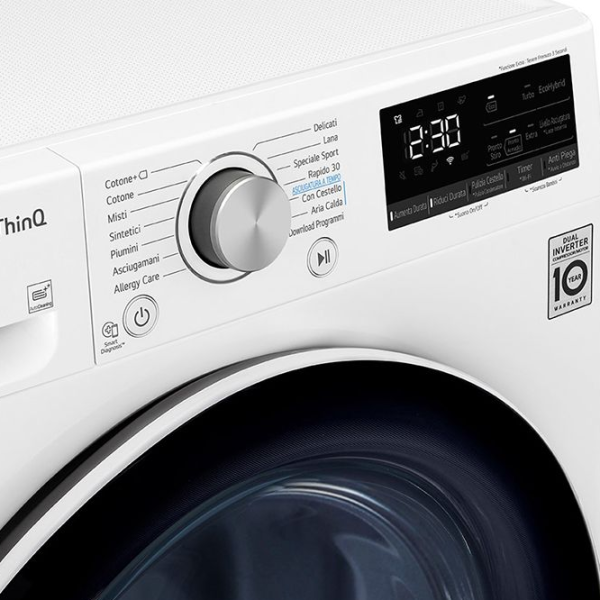 Mașină de uscat rufe LG RH80V3AV6N 8 kg/ White photo 9