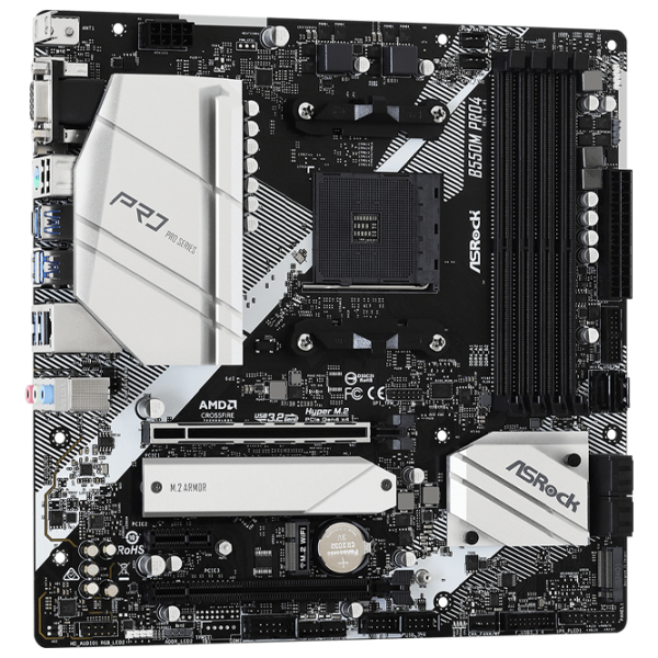Материнская плата ASRock B550M PRO4 mATX/ AMD B550M photo 2