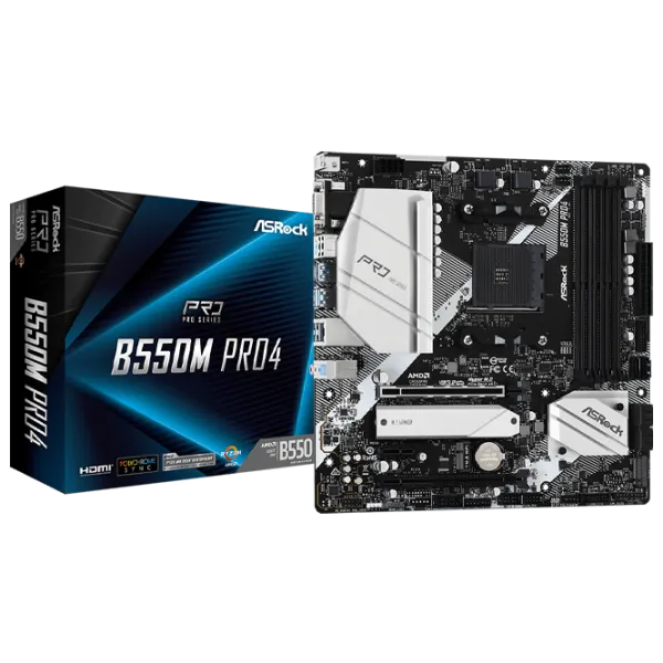 Материнская плата ASRock B550M PRO4 mATX/ AMD B550M photo 5