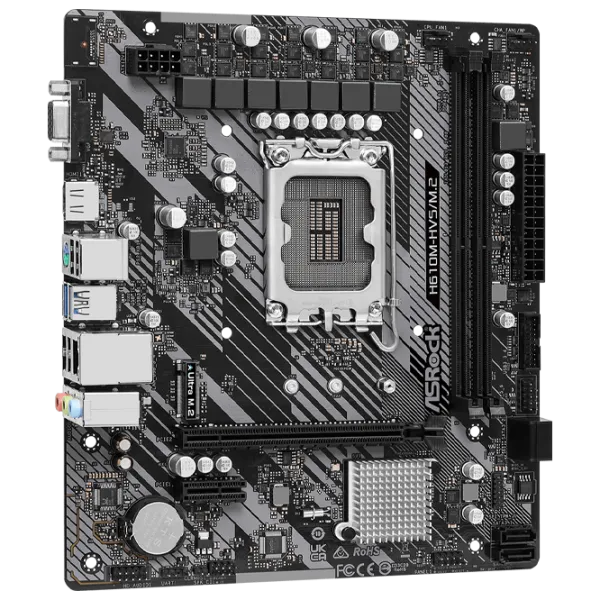 Placă de bază ASRock H610M-HVS/ M.2 R2.0 mATX/ Intel H610M-HVS photo 2