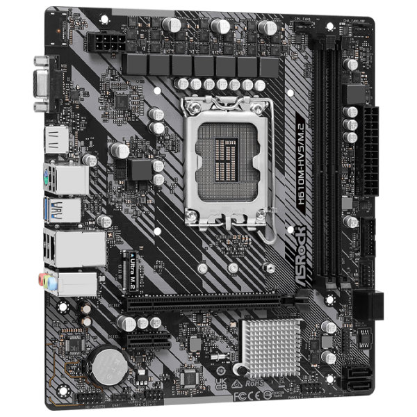 Placă de bază ASRock H610M-HVS/ M.2 R2.0 mATX/ Intel H610M-HVS photo 2