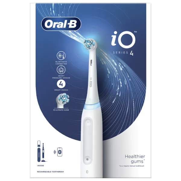 Periuță de dinți electrică Braun iO4 Pulsatila/ White photo 5