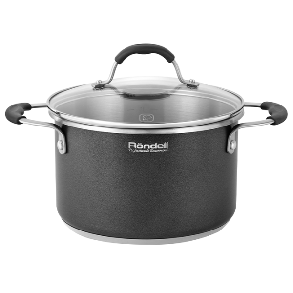 Кастрюля Rondell RDS-010 3.9 л Нержавеющая сталь/ Черный photo 2