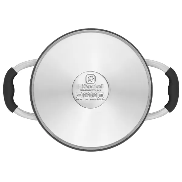 Кастрюля Rondell RDS-010 3.9 л Нержавеющая сталь/ Черный photo 4