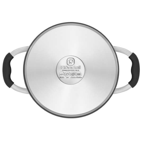 Кастрюля Rondell RDS-010 3.9 л Нержавеющая сталь/ Черный photo 4