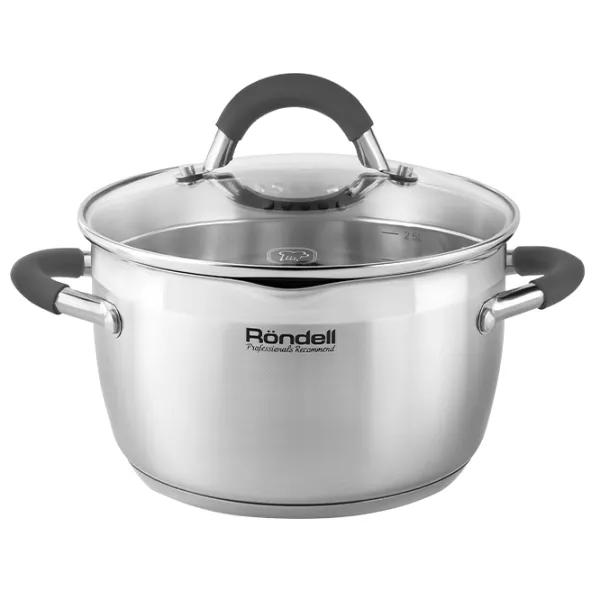 Кастрюля Rondell RDS-024 3.2 л Нержавеющая сталь/ Стальной photo 2