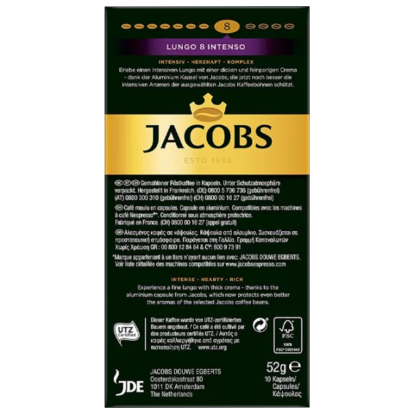 Cafea Jacobs Intenso Capsule / Lungo / 10 capsule photo 5