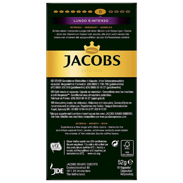 Cafea Jacobs Intenso Capsule / Lungo / 10 capsule photo 5