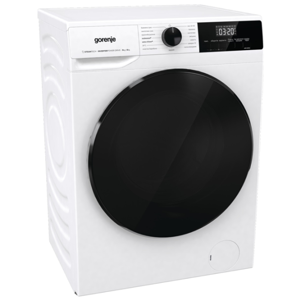 Mașină de spălat cu uscător Gorenje WD2A964ADS/PL 9 kg / 1400 rpm / White photo 3