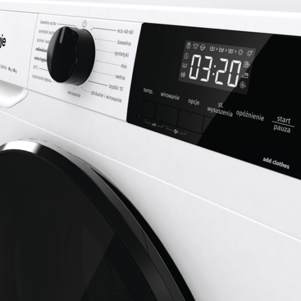 Mașină de spălat cu uscător Gorenje WD2A964ADS/PL 9 kg / 1400 rpm / White photo 7