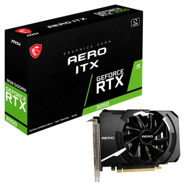 Placă video MSI GeForce RTX 3050 AERO ITX PCI Express x8 4.0 / 8 GB photo 5 Placă video MSI GeForce RTX 3050 AERO ITX PCI Express x8 4.0 / 8 GB photo 5