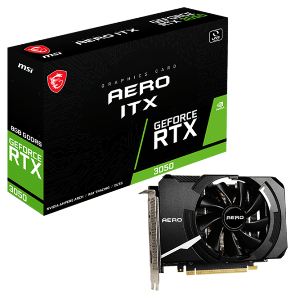 Placă video MSI GeForce RTX 3050 AERO ITX PCI Express x8 4.0 / 8 GB photo 5 Placă video MSI GeForce RTX 3050 AERO ITX PCI Express x8 4.0 / 8 GB photo 5