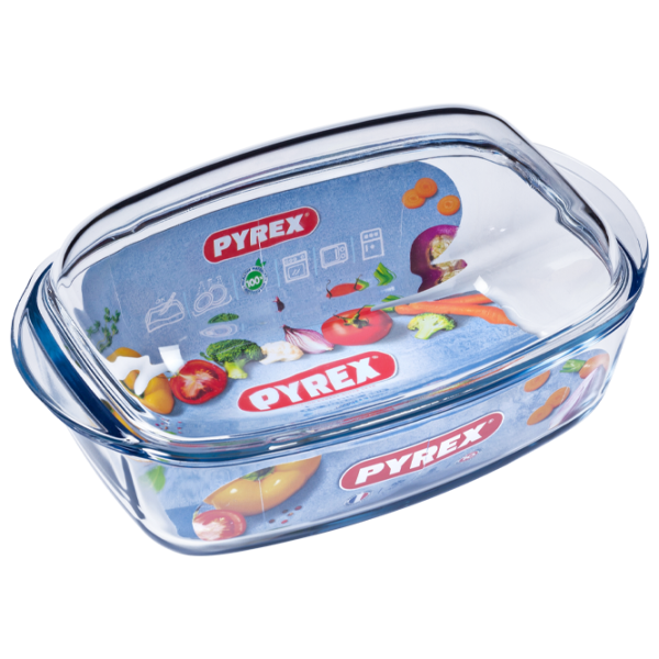 Cratiță Pyrex 466A000 6.5 l Sticlă rezistentă la căldură/ Transparent photo 2