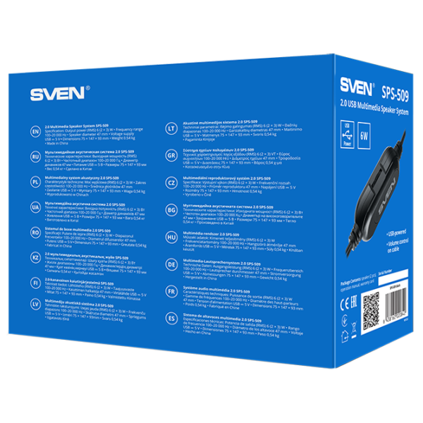 Sistem audio Sven SPS-509 6 W/ Black photo 5
