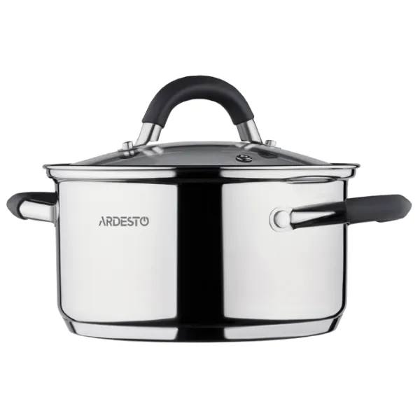 Набор кастрюль Ardesto AR1908SC 1.6/ 2.3/ 3.4/ 4.4 см Нержавеющая сталь/ Стальной photo 3