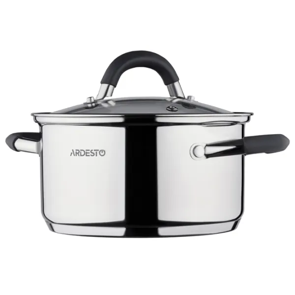 Набор кастрюль Ardesto AR1908SC 1.6/ 2.3/ 3.4/ 4.4 см Нержавеющая сталь/ Стальной photo 4