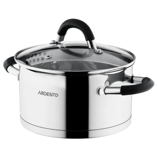 Набор кастрюль Ardesto AR1906GS 2.5л Нержавеющая сталь / Стальной photo 4