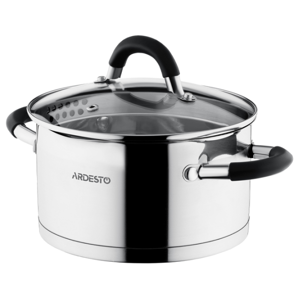 Набор кастрюль Ardesto AR1906GS 2.5л Нержавеющая сталь / Стальной photo 4