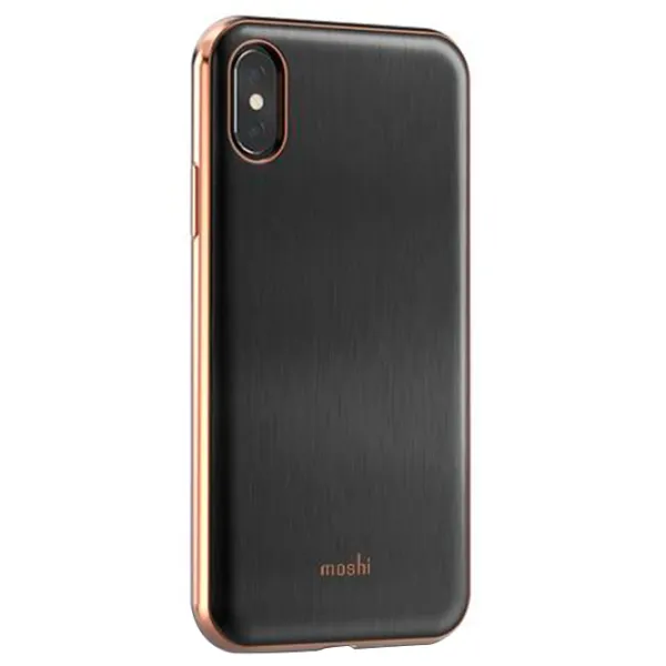 Чехол для смартфона Apple iPhone X Moshi/ Back/ PP/ Золотой Черный photo 2