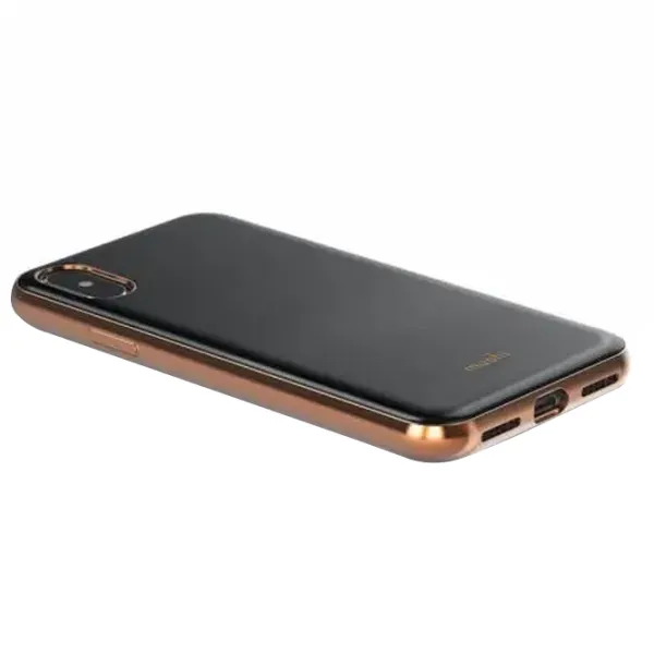 Чехол для смартфона Apple iPhone X Moshi/ Back/ PP/ Золотой Черный photo 3