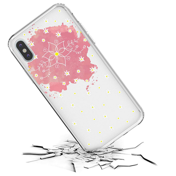 Чехол для смартфона Apple iPhone X/ XS CRAVE/ Back/ TPU/ Flowers Прозрачный photo 2