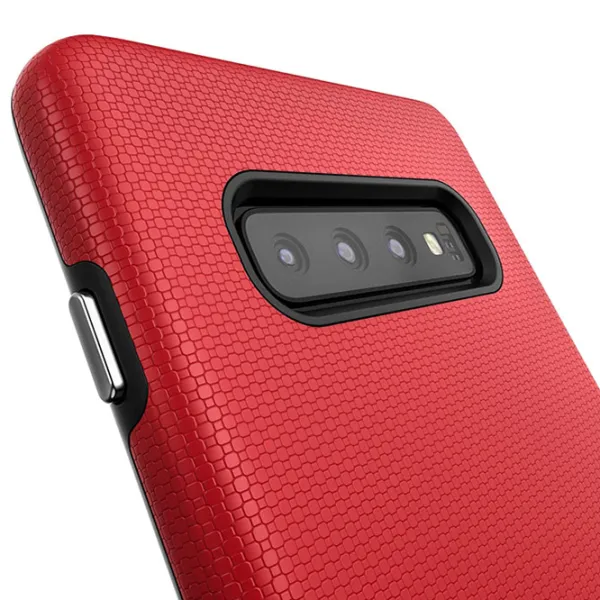 Чехол для смартфона Samsung Galaxy S10+ CRAVE/ Back/ Поликарбонат/ Черный Красный photo 2