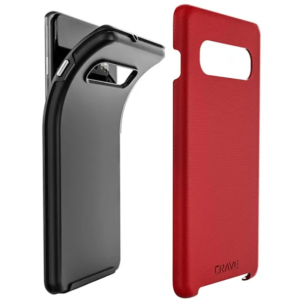 Чехол для смартфона Samsung Galaxy S10+ CRAVE/ Back/ Поликарбонат/ Черный Красный photo 4