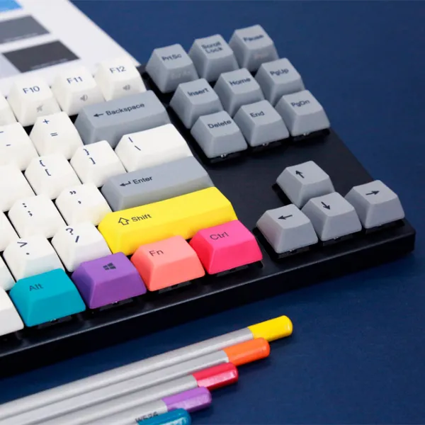 Tastatură Varmilo MA87M V2 CMYK EC Rose V2 Cu fir/ White photo 2