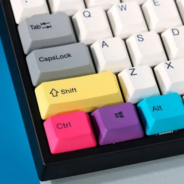 Tastatură Varmilo MA87M V2 CMYK EC Rose V2 Cu fir/ White photo 3