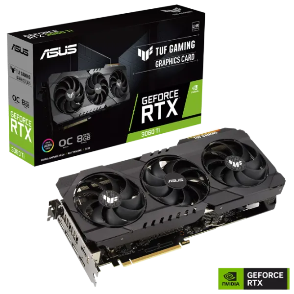 Placă video Asus GeForce RTX 3060 Ti TUF GAMING PCI Express x16 4.0 / 8 GB photo 9 Placă video Asus GeForce RTX 3060 Ti TUF GAMING PCI Express x16 4.0 / 8 GB photo 9