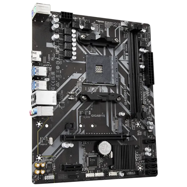 Placă de bază Gigabyte B450M K mATX/ AMD B450 photo 2