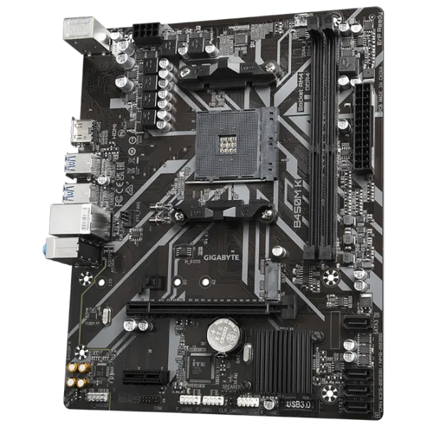 Placă de bază Gigabyte B450M K mATX/ AMD B450 photo 3