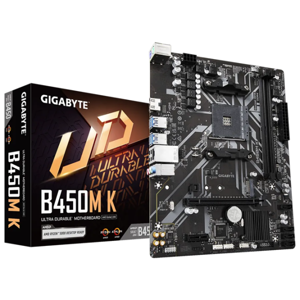 Placă de bază Gigabyte B450M K mATX/ AMD B450 photo 6